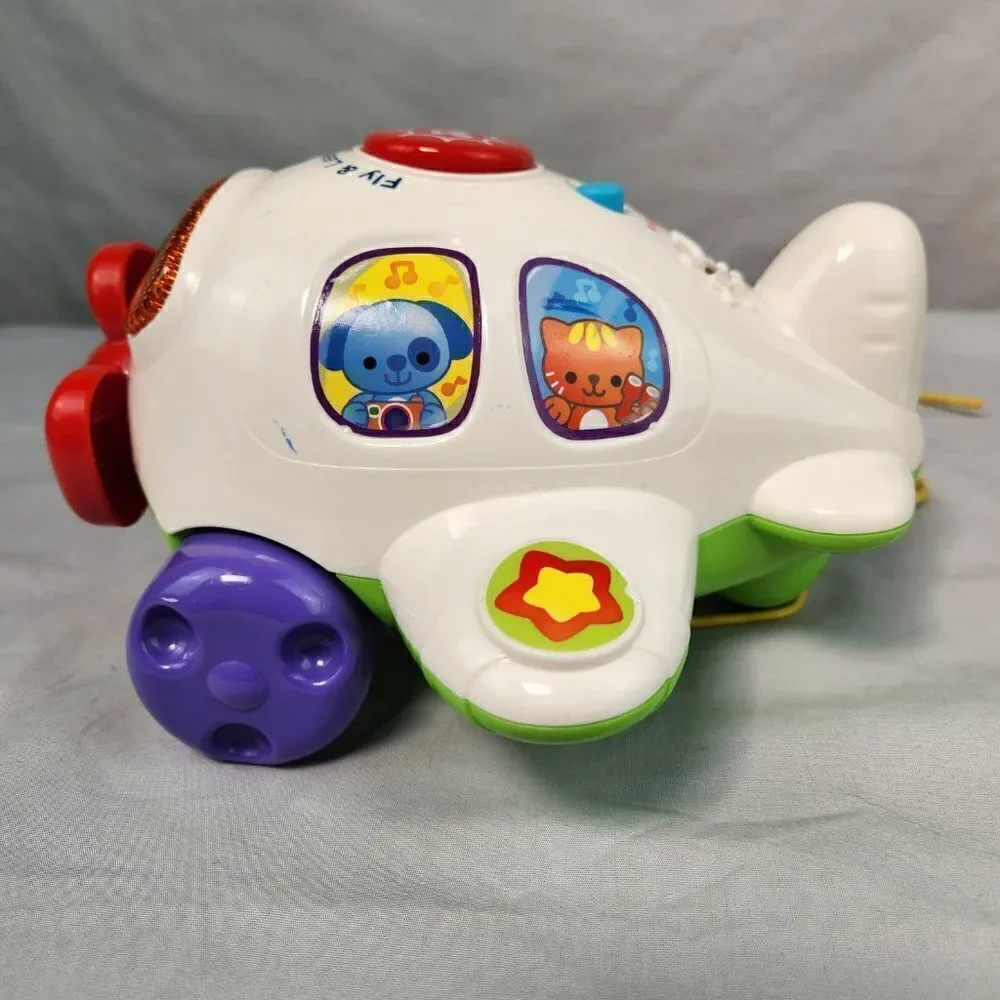 Vtech Fly And Learn Airplane pull toy - Picture 3 of 6